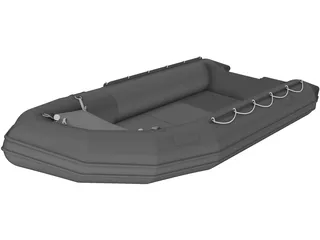 Small Inflatable Boat 3D Model