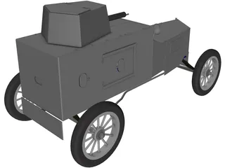 Ford Armored Car 3D Model