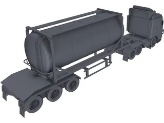 Iveco Tanker Truck 3D Model