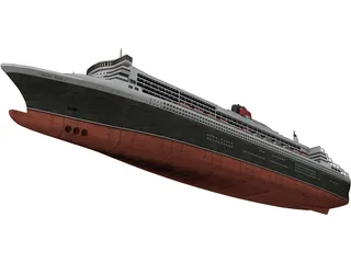 RMS Queen Mary 2 3D Model