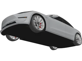 Tesla Model 3 (2018) 3D Model