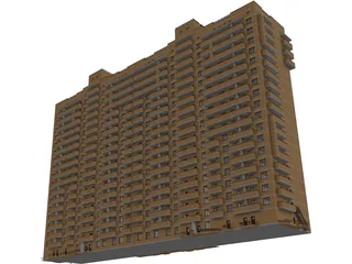 Apartments Block 3D Model