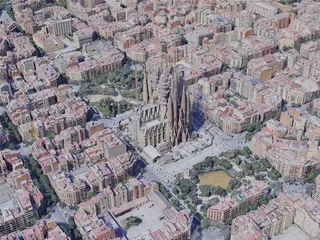Barcelona City, Spain (2019) 3D Model