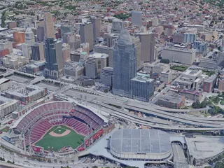 Cincinnati City, OH, USA (2019) 3D Model