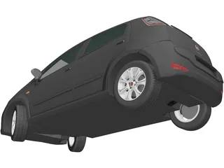 Fiat Punto 5-Door (2012) 3D Model