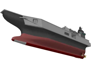INS Vishal Super Carrier 3D Model