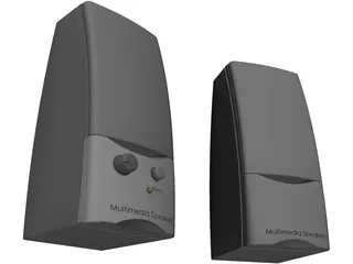 Computer Multimedia Speakers 3D Model