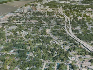 Baton Rouge City, USA (2020) 3D Model