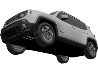 Jeep Renegade (2016) 3D Model