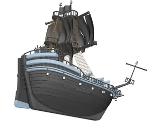 Pirates Galeon 3D Model