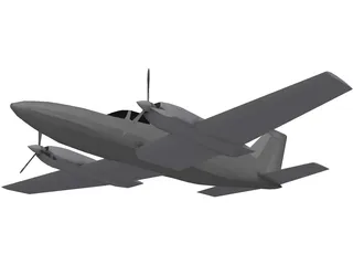 Cessna 402C 3D Model