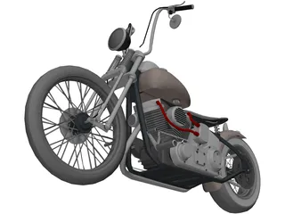Harley-Davidson Custom 3D Model
