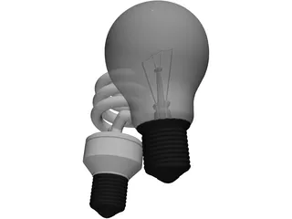 Light Bulbs 3D Model