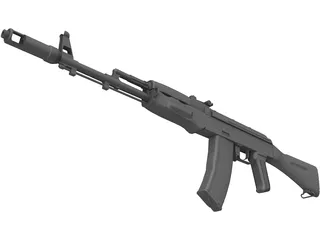 Kalasnikov AK-74 3D Model