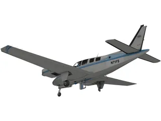 Beechcraft Baron B58 3D Model