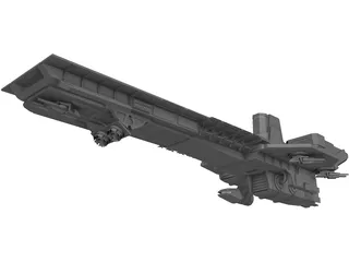 Alien Carrier 3D Model