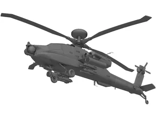 Boeing AH-64 Apache 3D Model