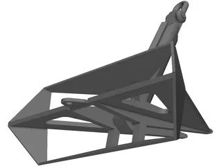 FLIPPER DELTA ANCHOR 7.5TONS 3D Model