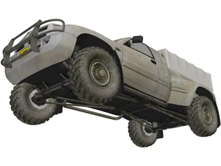 Dodge RAM Army 3D Model