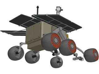 Athena Mars Rover 3D Model