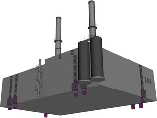 Power Station 3D Model