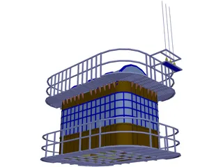 Airport Tower 3D Model