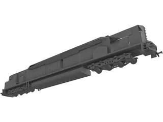 DDA40X America Locomotive 3D Model