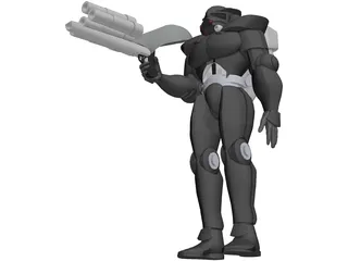Dark Forces Power Armor 3D Model