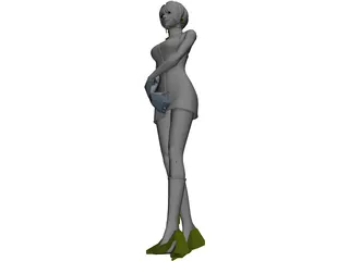 Japanese Girl 3D Model