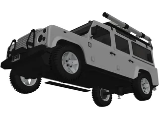 Land Rover Custom 3D Model