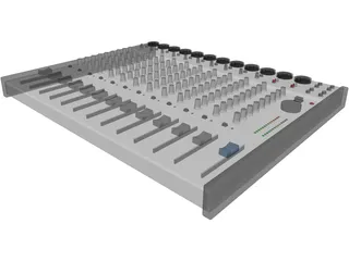 Audio Mixer 3D Model