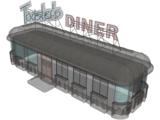 Roadside Diner 3D Model