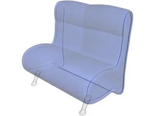 Arm Chair Blues 3D Model