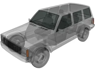 Jeep Cherokee XJ (2000) 3D Model