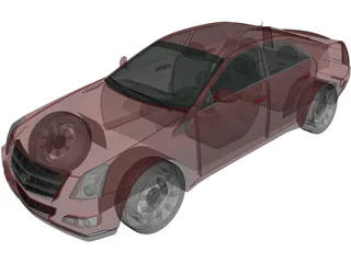 Cadillac CTS Sedan (2007) 3D Model