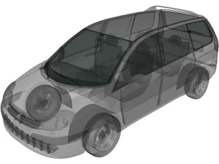 Citroen C8 (2002) 3D Model