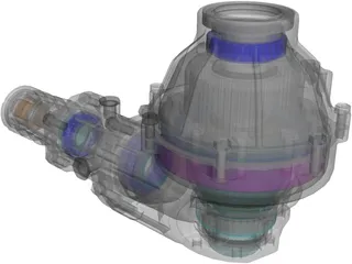 Transfer Gear Box 3D Model