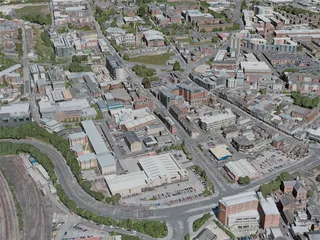 Preston City, UK (2020) 3D Model