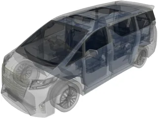 Toyota Alphard (2017) 3D Model