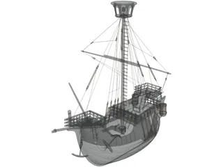 Catalan Ship 3D Model