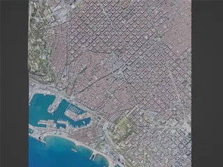 Barcelona City, Spain (2023) 3D Model