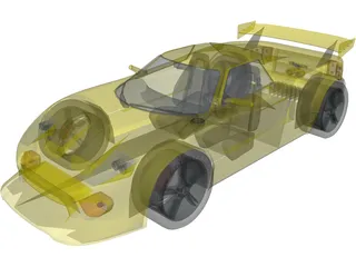 Ford GT 40 [Tuned] 3D Model