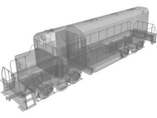 Chinese Train Engine 3D Model