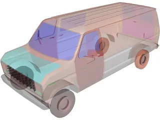 Ford Van (1985) 3D Model