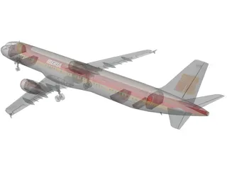 Airbus A321 Iberia 3D Model