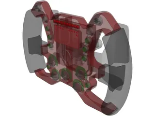 Racing Steering Wheel 3D Model