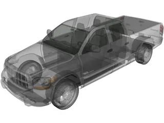 Dodge Ram Crew Cab 1500 (2007) 3D Model
