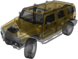 Hummer H2 3D Model