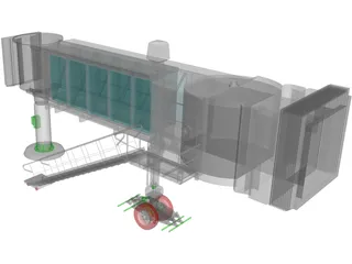 Airport Passenger Loading Bridge 3D Model