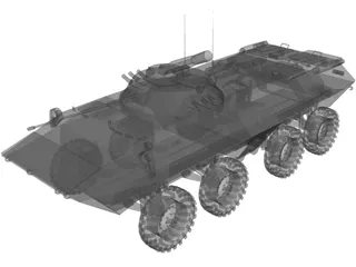 BTR-90 3D Model